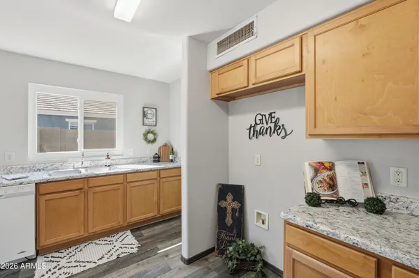 a view of a room with rack on the wall