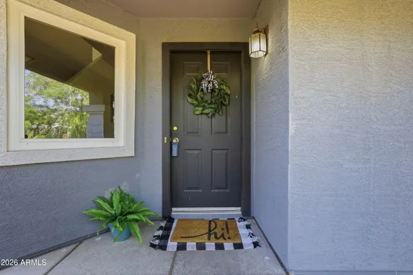 a view of a entryway door of the house