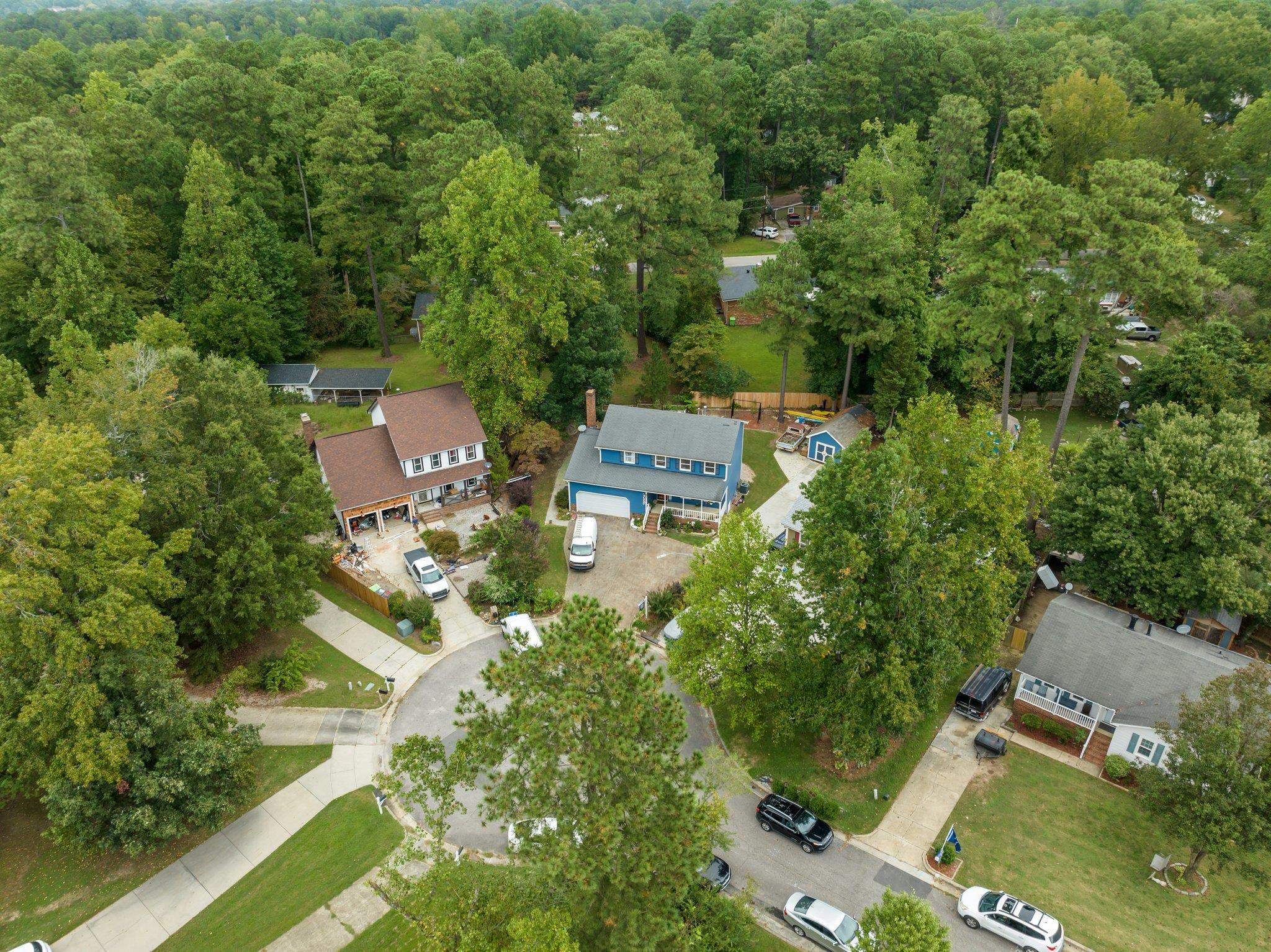 2208 Dobbin Place Raleigh, NC 27604 - Photo 42 of 42 an aerial view of a house with outdoor space and street view