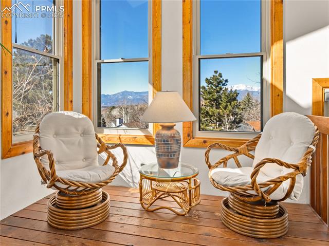 5258 Willowbrook Road Colorado Springs, CO 80917 - Photo 19 of 35 Living area with a mountain view