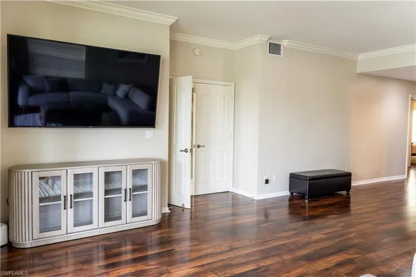 a bathroom with a sink vanity and a mirror