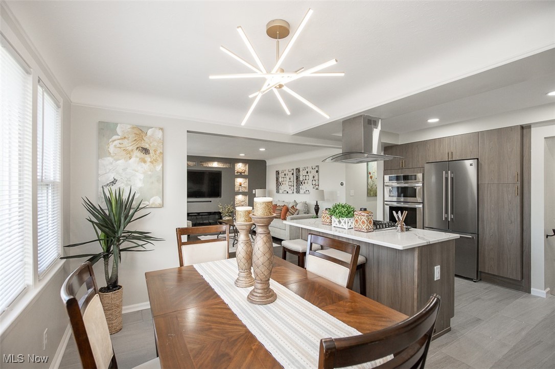 4631 Belfiore Road Cleveland, OH 44128 - Photo 8 of 28 Dining space with recessed lighting