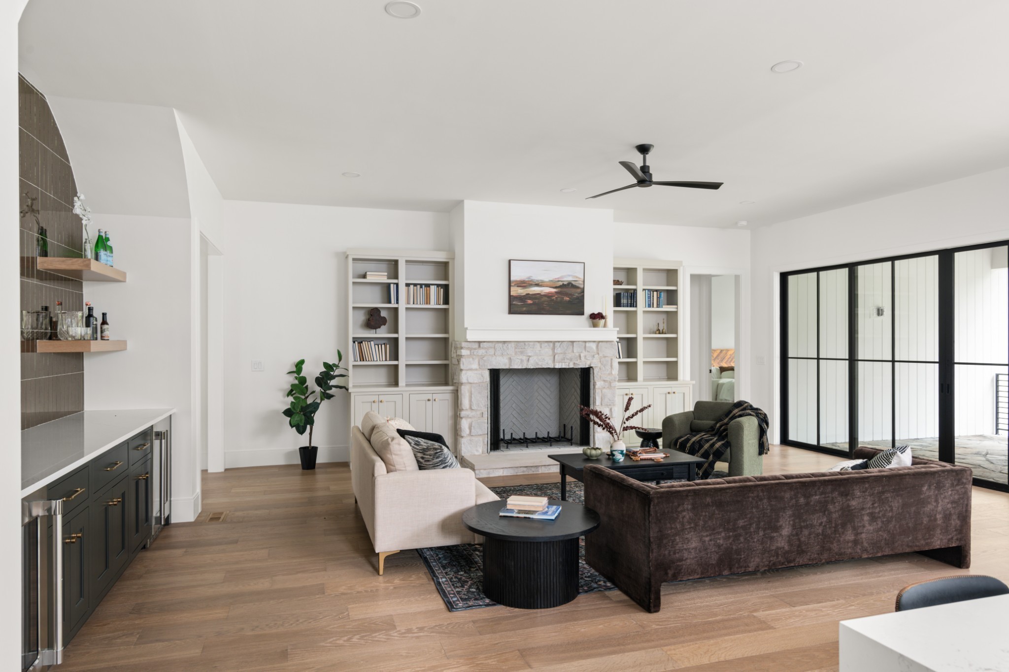 706 Brook Hollow Road Nashville, TN 37205 - Photo 19 of 55 a living room with furniture and a fireplace