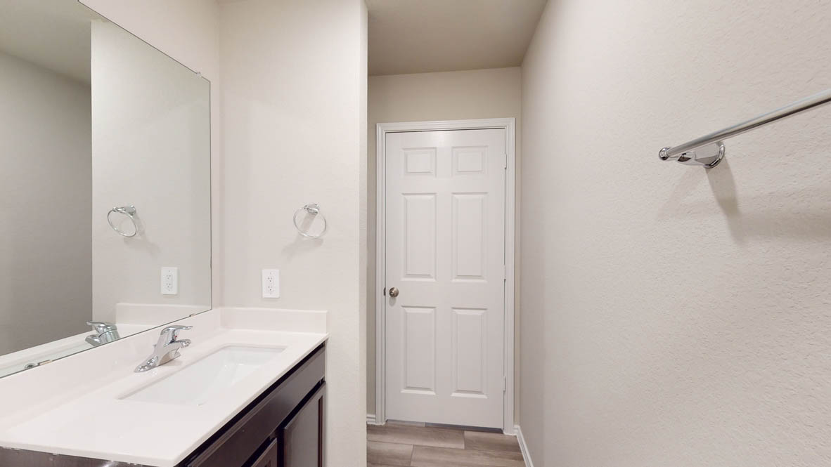 509 Hector Loop Georgetown, TX 78626 - Photo 27 of 31 A well-appointed bathroom with contemporary fixtures and durable flooring.