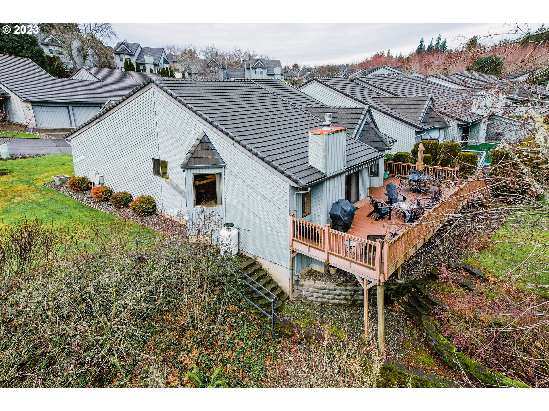 3300 Northeast 164th Street, Unit D1 Ridgefield, WA 98642 - Photo 26 of 27 a aerial view of a house with a yard