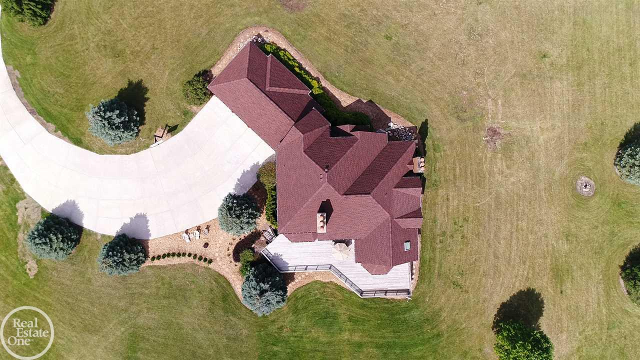 Over Head View Of House