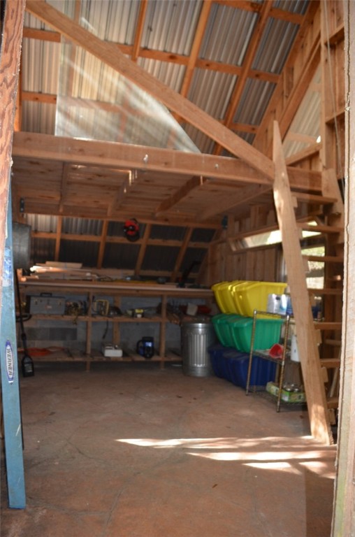 137 Blue Jay Road Central, SC 29630 - Photo 38 of 43 Loft area for storage and workshop with concrete f