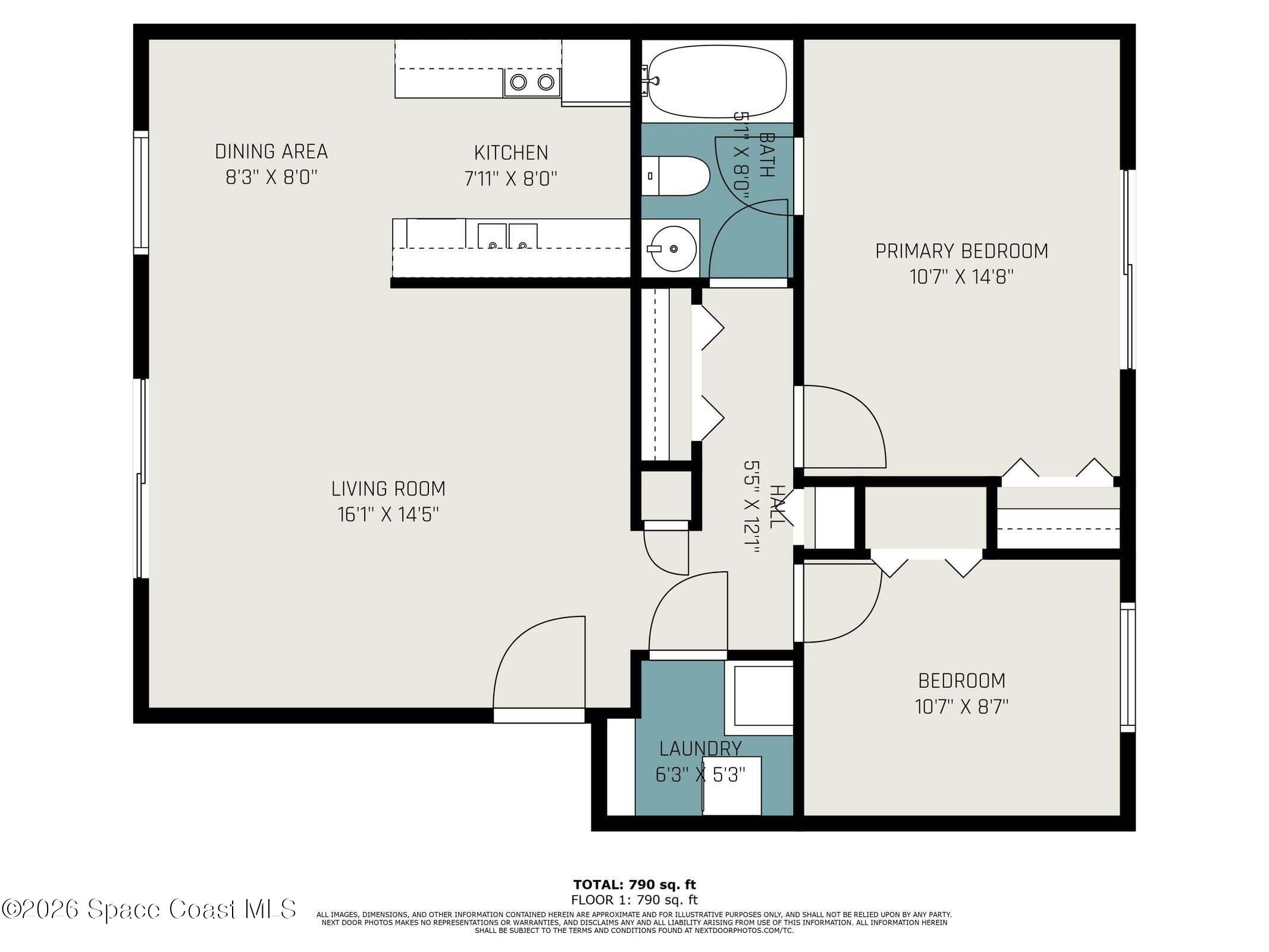 2612 Tree Ridge Lane Northeast Palm Bay, FL 32905 - Photo 18 of 18 floorplan