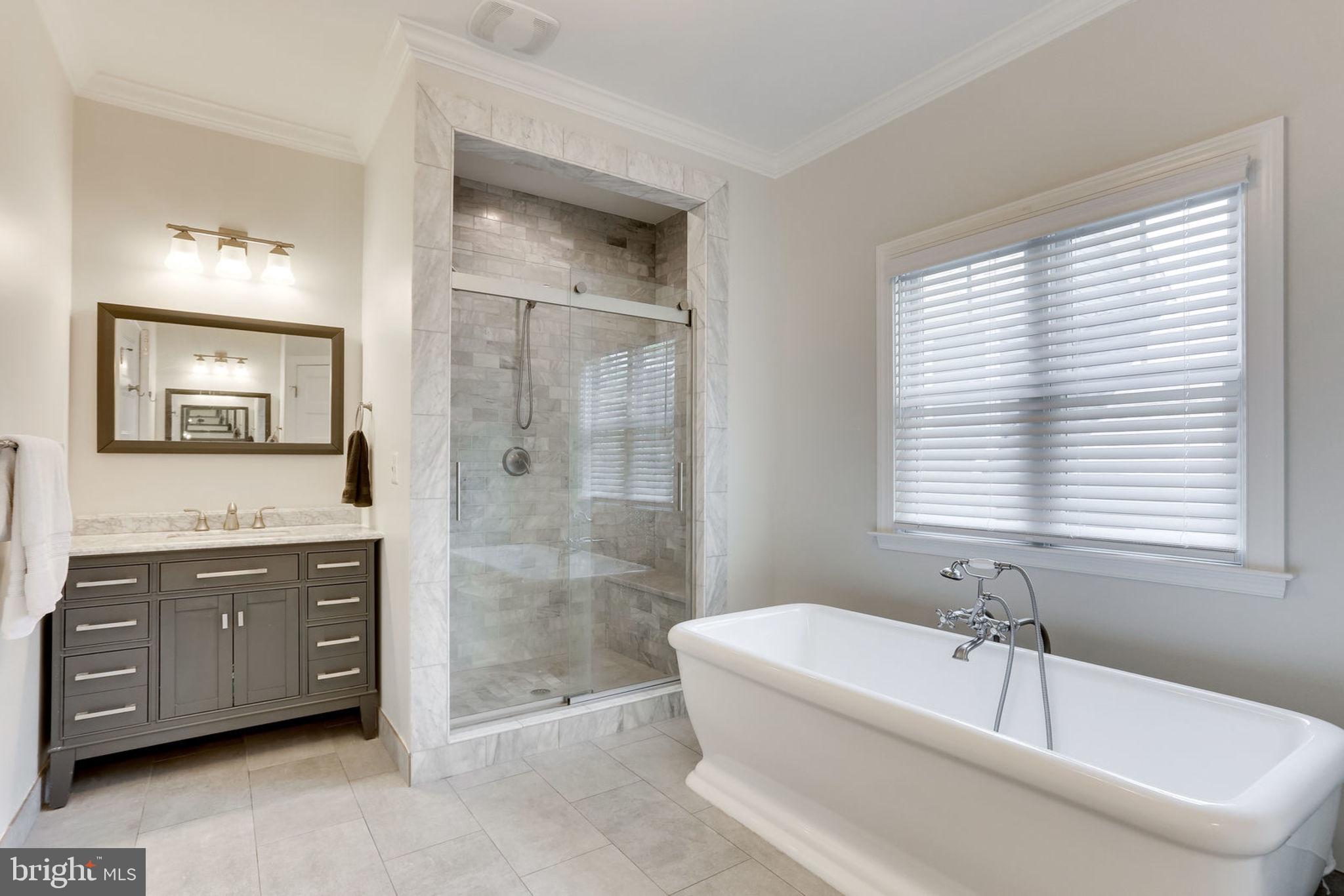 6920 Mt Daniel Drive Falls Church, VA 22046 - Photo 14 of 34 Master Bathroom Tub, Shower and Vanity 1