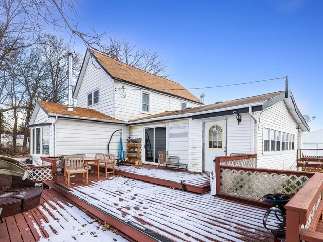 an outdoor space with lake view