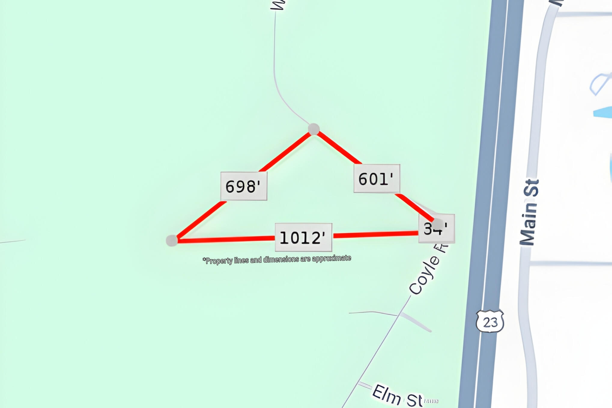 Winters Lane Whitmore Lake, MI 48189 - Photo 15 of 16 Winters Lane_approximate lines and dimen