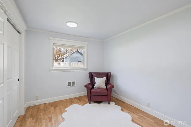 a room with furniture and window