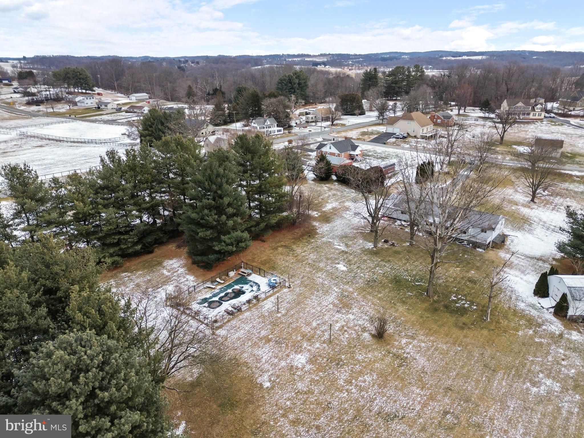 620 South Frizzellburg Road Westminster, MD 21158 - Photo 50 of 61 a view of a town with mountains in the background