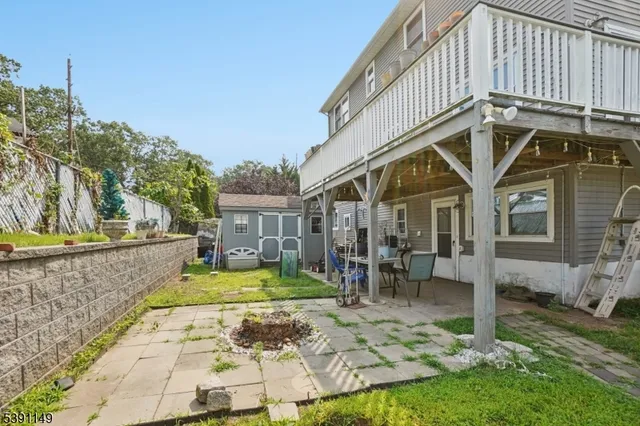 a view of a house with a patio