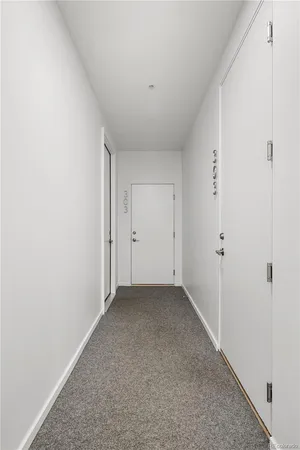 a view of a building and a street