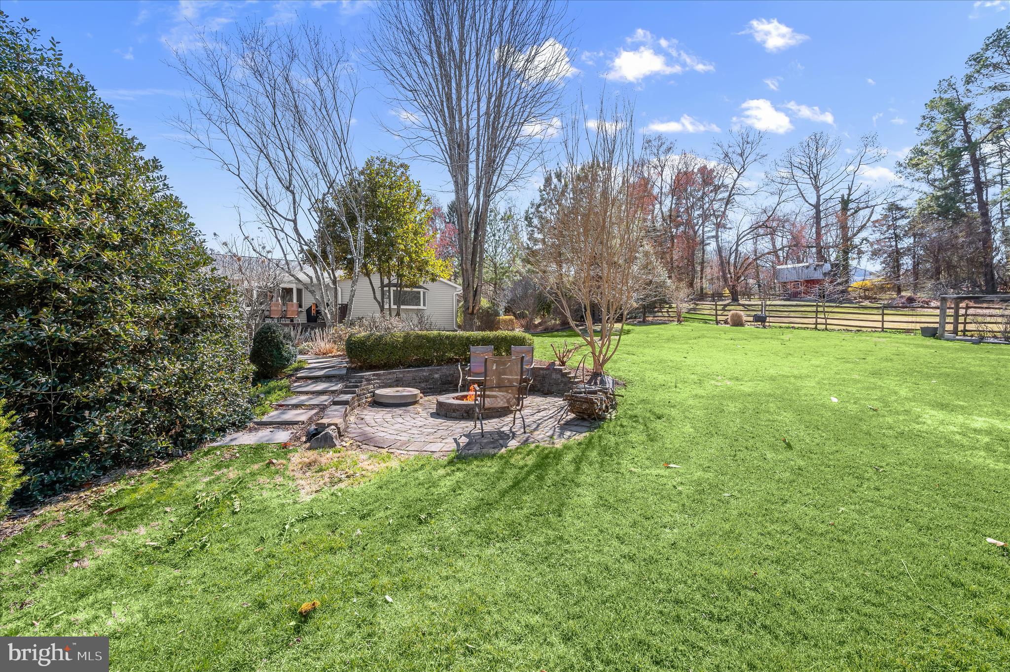 6910 Pindell School Road Clarksville, MD 21029 - Photo 58 of 73 Rear Exterior & Fire Pit