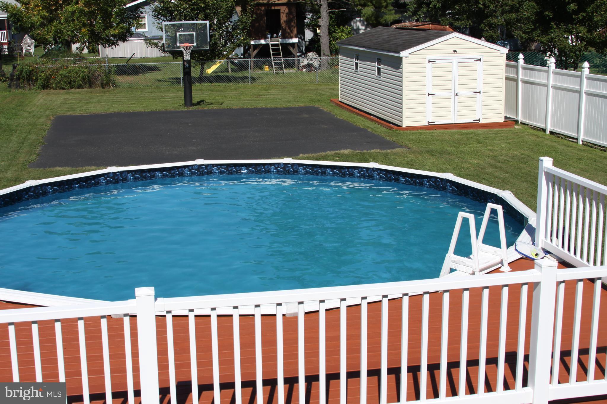 7402 Chesapeake Road Baltimore, MD 21220 - Photo 29 of 29 Above Ground Pool & Basketball Court