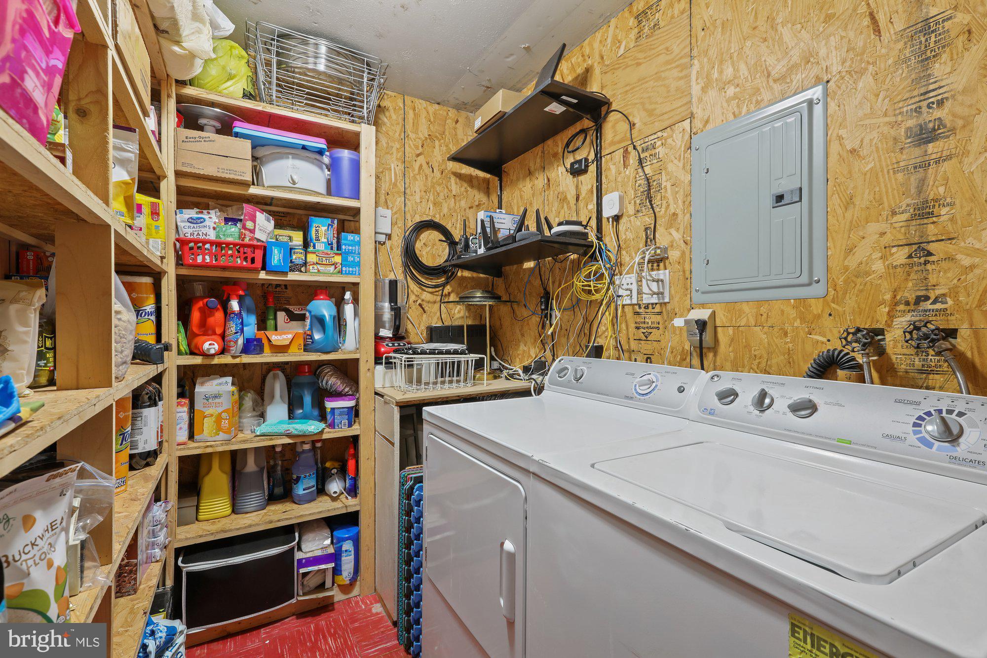 32 Ironwood Road Levittown, PA 19057 - Photo 16 of 34 Laundry room off the garage with Pantry shelving