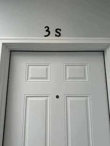 a close view of closet