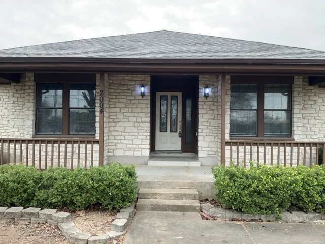 a front view of a house