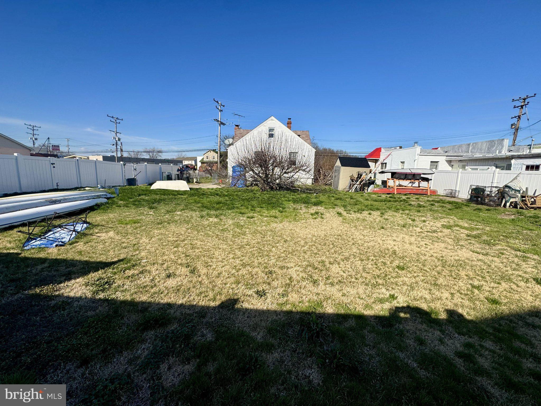 Spacious yard with endless potential.