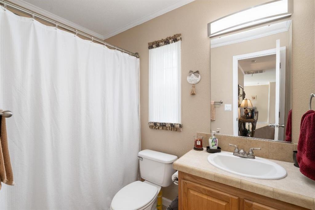 360 Rockcrest Road New Hope, TX 75071 - Photo 13 of 20 a bathroom with a sink a toilet and a mirror