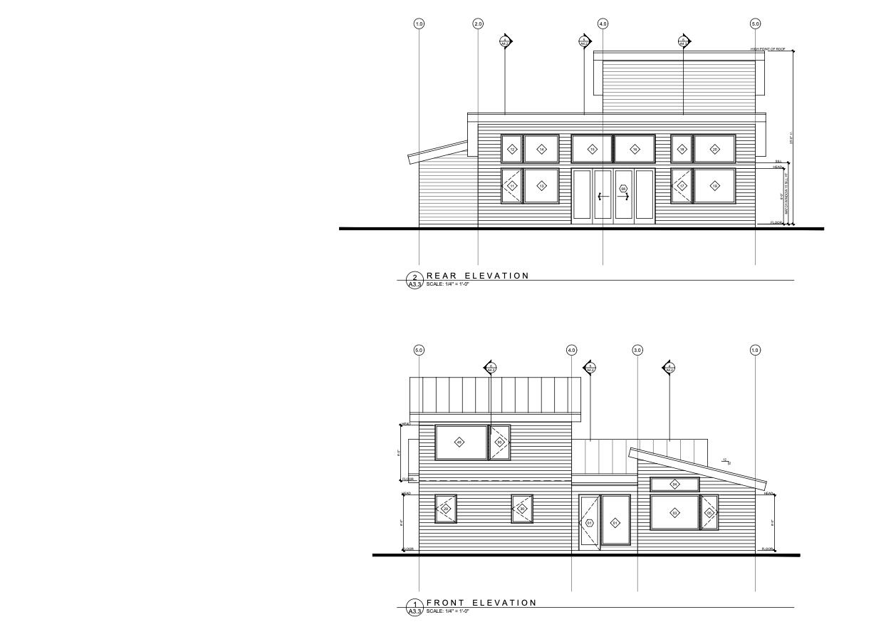 19142 Gateway Loop Bend, OR 97702 - Photo 25 of 50 Front & Rear Elevations