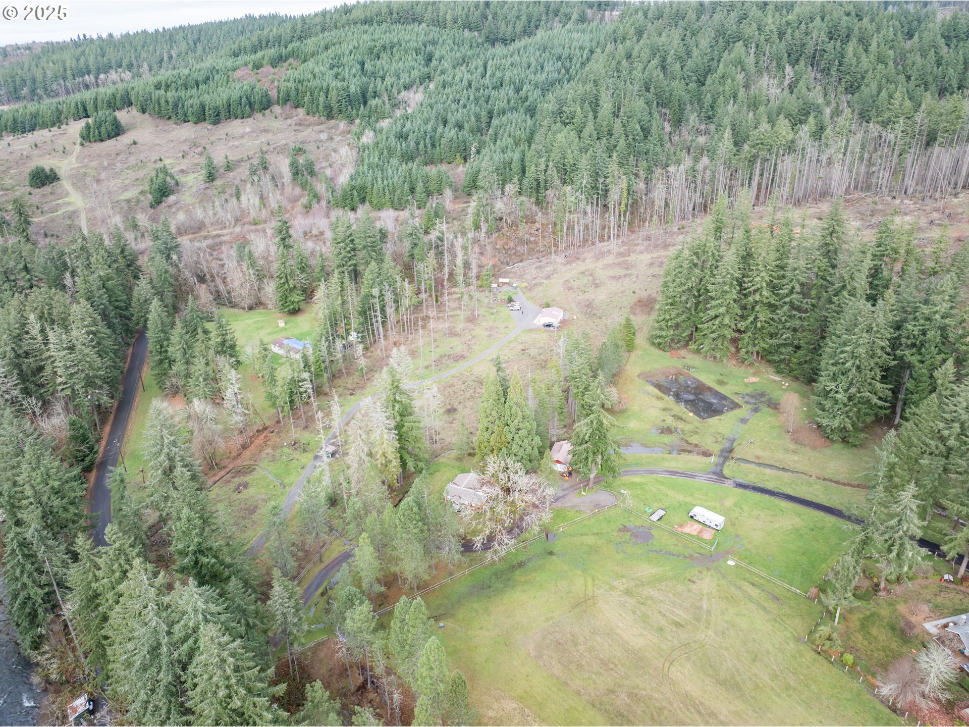 13087 South Butte Creek Road Scotts Mills, OR 97375 - Photo 8 of 32 a view of a lake view