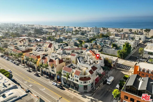 an aerial view of a city