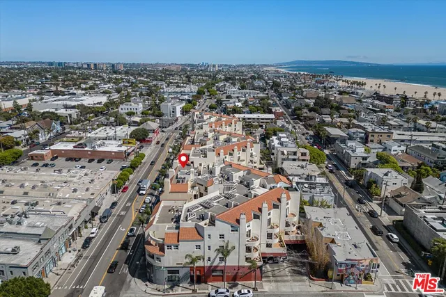 an aerial view of a city