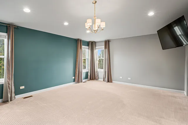 a view of a livingroom with a flat screen tv