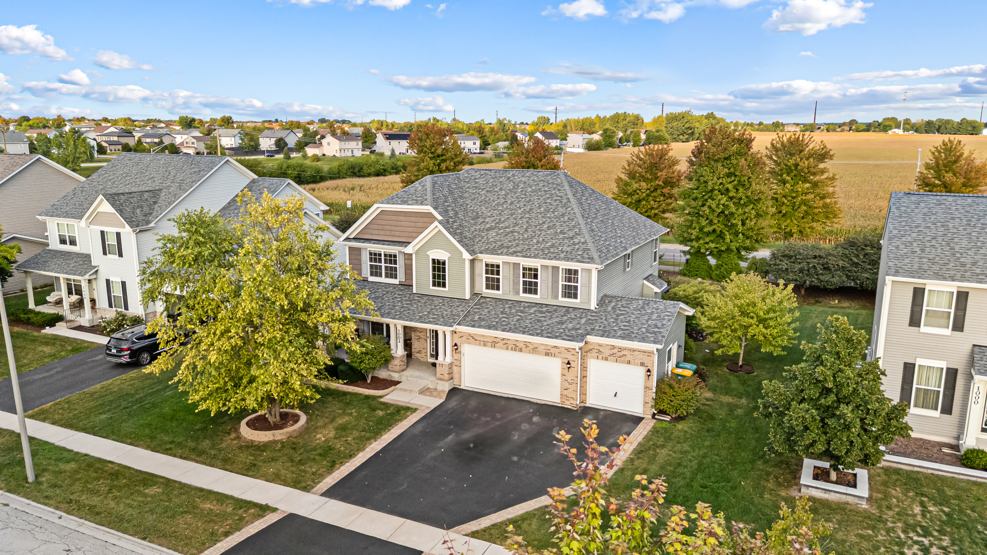 1002 Hudson Drive Joliet, IL 60431 - Photo 35 of 40 aerial view of residential houses with outdoor space and ocean view