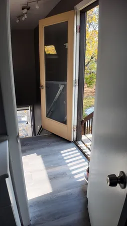 a view of front door