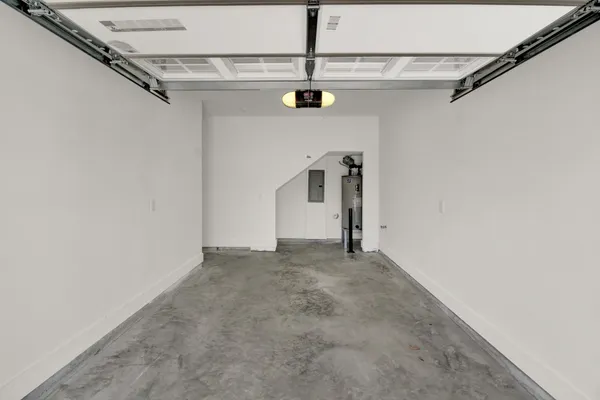 a view of a garage