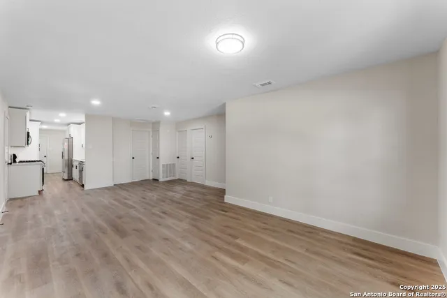 a view of an empty room