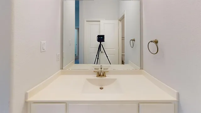 a bathroom with a sink