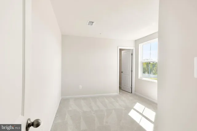 a view of a small space with window