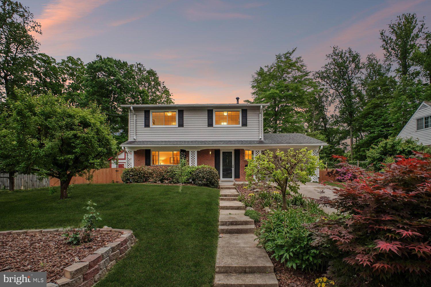 8933 Burke Lake Road Springfield, VA 22151 - Photo 2 of 47 Home at twilight