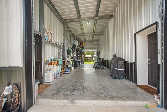 a view of storage and utility room