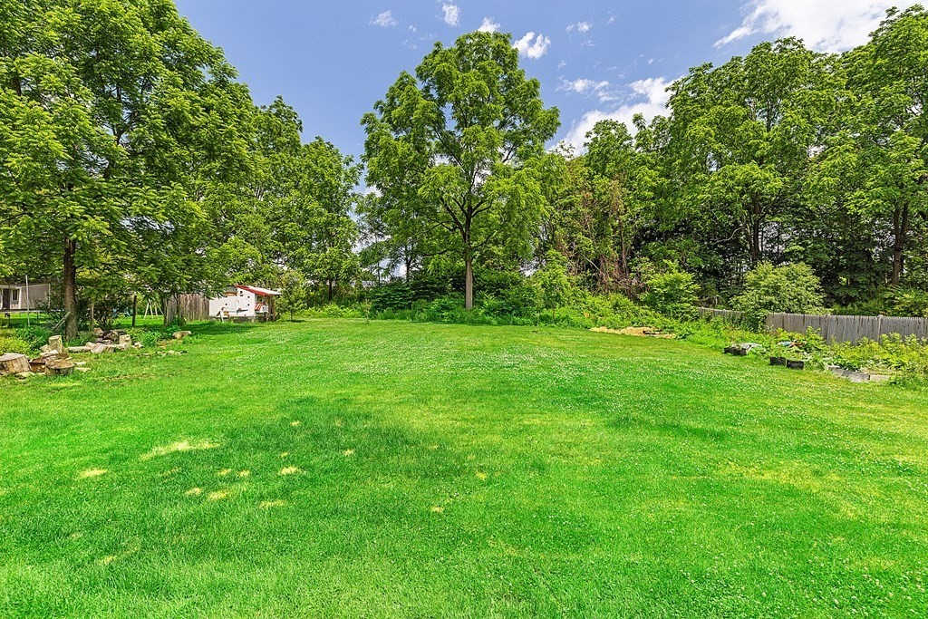 8 Winifred Road Framingham, MA 01701 - Photo 30 of 40 a backyard of a house with lots of green space and garden