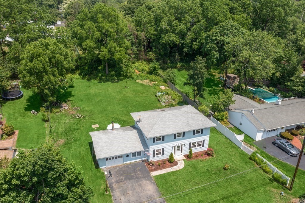 8 Winifred Road Framingham, MA 01701 - Photo 38 of 40 an aerial view of a house with swimming pool garden and patio