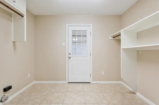 a view of an empty room