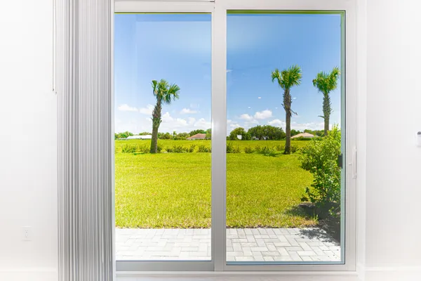 view of a swimming pool with an outdoor space