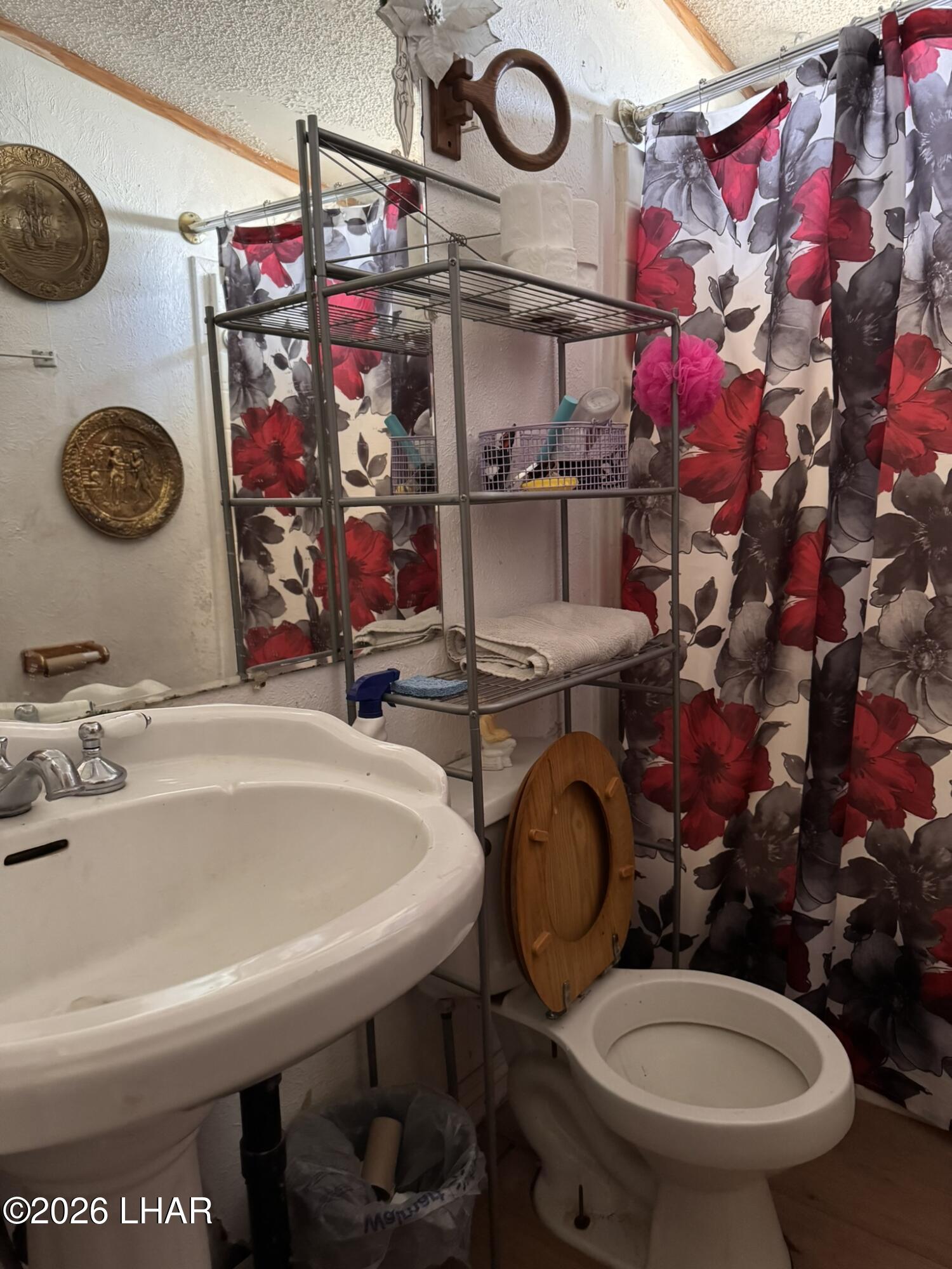 69896 Salome Road Salome, AZ 85348 - Photo 10 of 19 a bathroom with a sink a toilet and a mirror