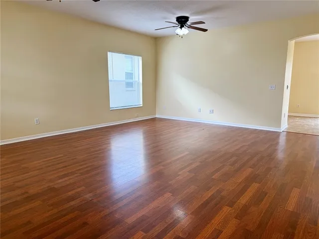 wooden floor in an empty room