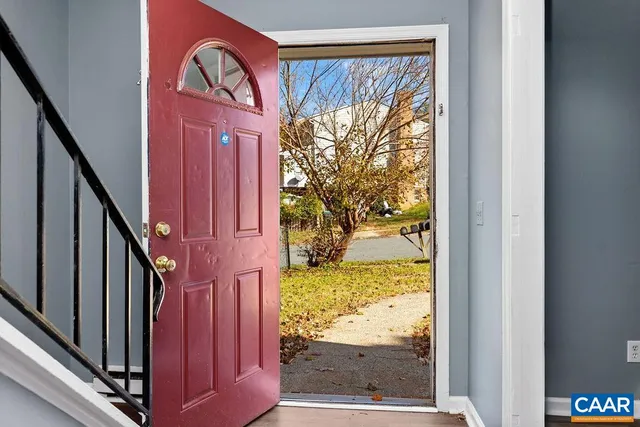 a view of front door