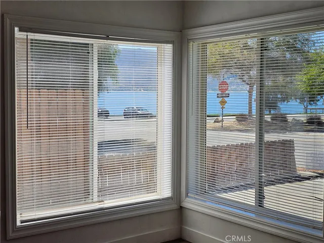 a view of a window and a bathroom