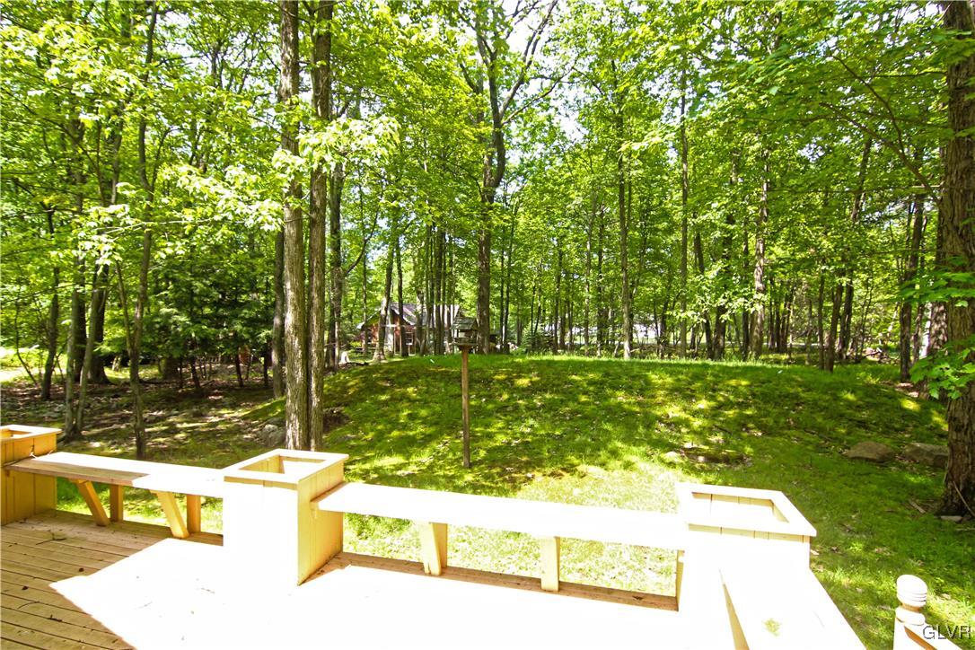 3246 Willow Grove Road Pocono Summit, PA 18346 - Photo 2 of 30 a view of a garden with a bench