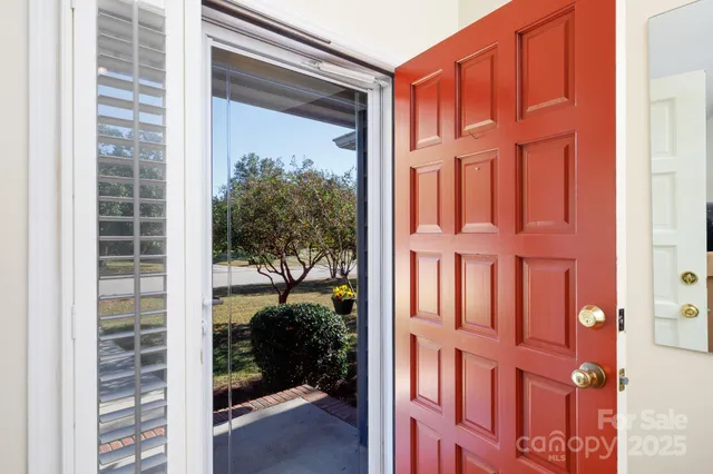 a view of front door