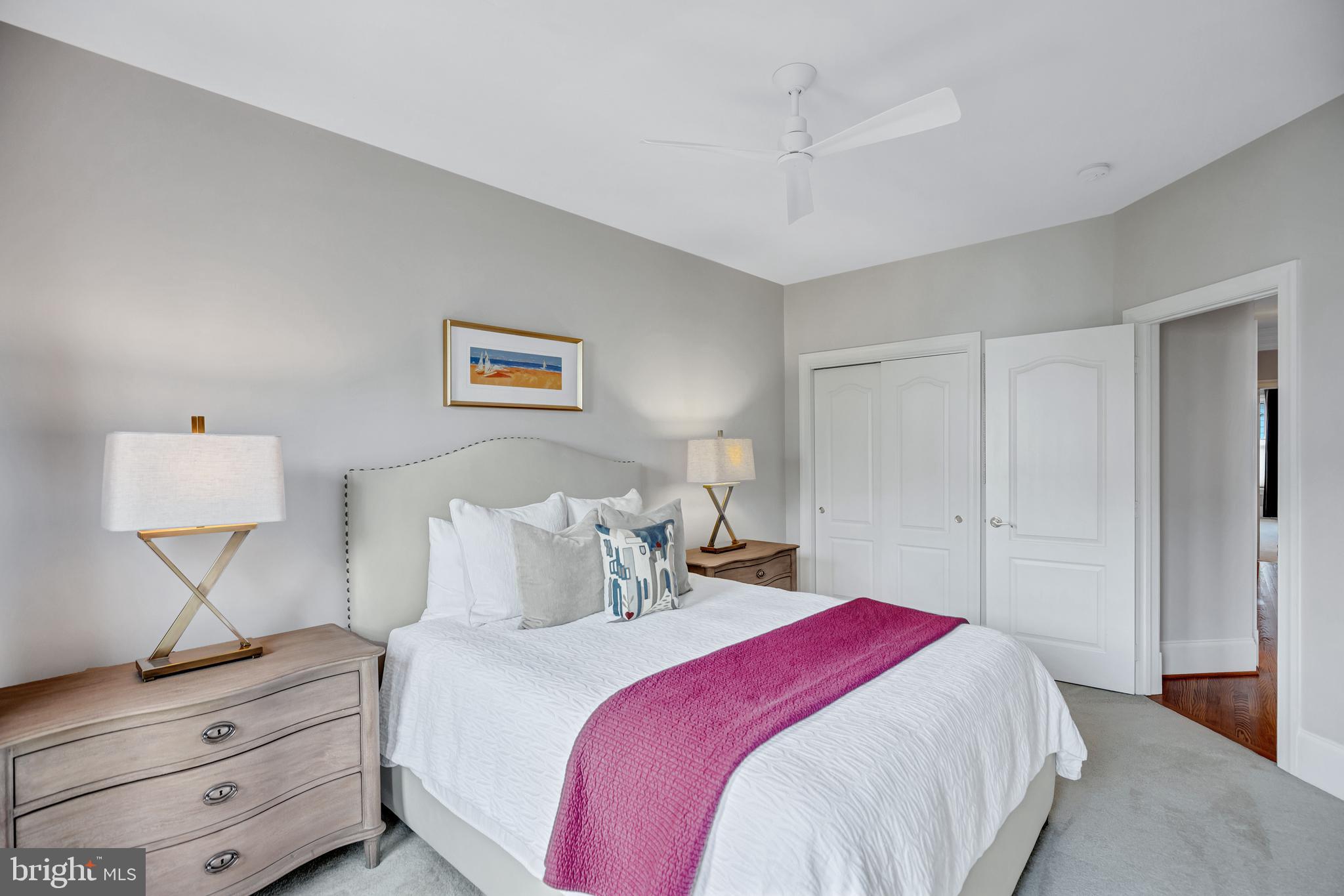 708 Day Lane Alexandria, VA 22314 - Photo 20 of 39 a bedroom with a bed and a night stand